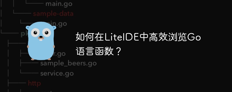 如何在liteide中高效浏览go语言函数?