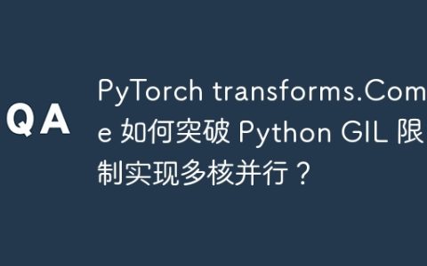PyTorch transforms.Compose 如何突破 Python GIL 限制实现多核并行？
