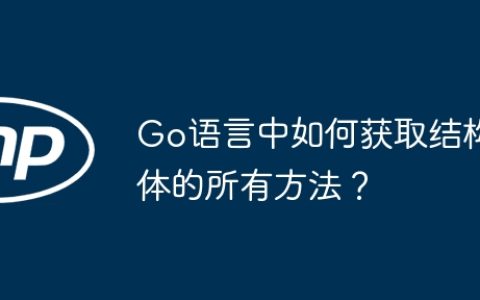 Go语言中如何获取结构体的所有方法？