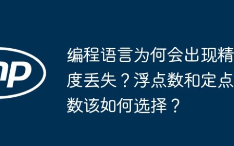 编程语言为何会出现精度丢失？浮点数和定点数该如何选择？