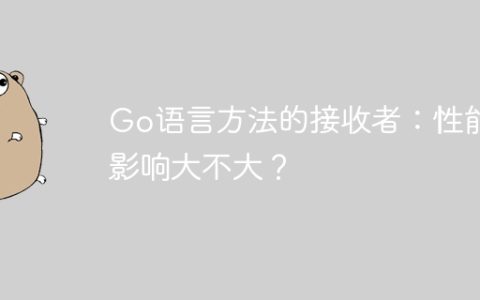 Go语言方法的接收者：性能影响大不大？