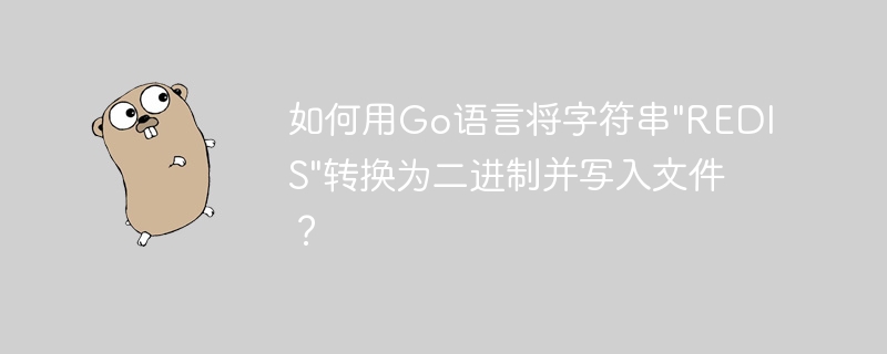 如何用go语言将字符串