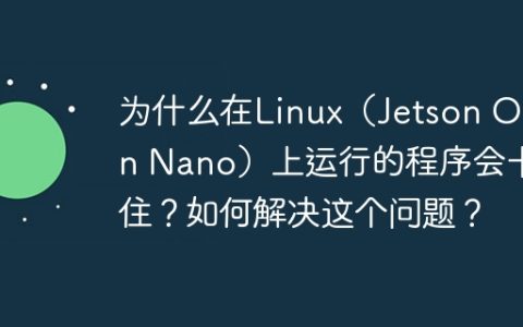 为什么在Linux（Jetson Orin Nano）上运行的程序会卡住？如何解决这个问题？
