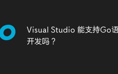Visual Studio 能支持Go语言开发吗？