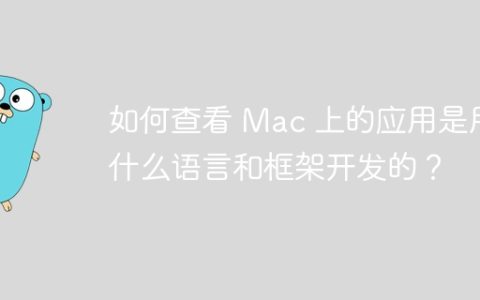 如何查看 Mac 上的应用是用什么语言和框架开发的？