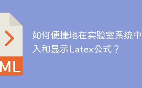 如何便捷地在实验室系统中录入和显示Latex公式？