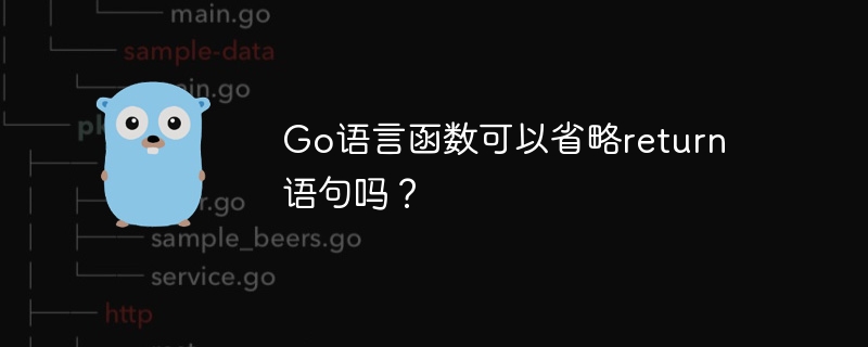 go语言函数可以省略return语句吗?