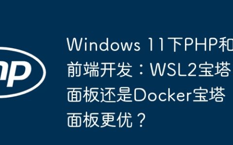 Windows 11下PHP和前端开发：WSL2宝塔面板还是Docker宝塔面板更优？