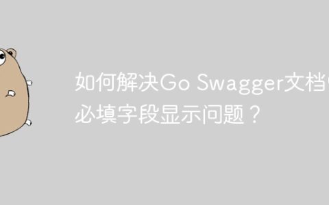 如何解决Go Swagger文档中必填字段显示问题？