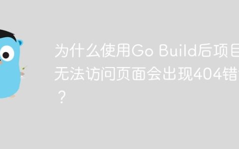 为什么使用Go Build后项目无法访问页面会出现404错误？