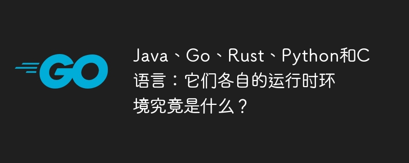 java、go、rust、python和c语言:它们各自的运行时环境究竟是什么?