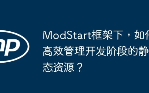 ModStart框架下，如何高效管理开发阶段的静态资源？