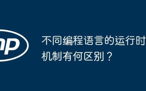 不同编程语言的运行时机制有何区别？
