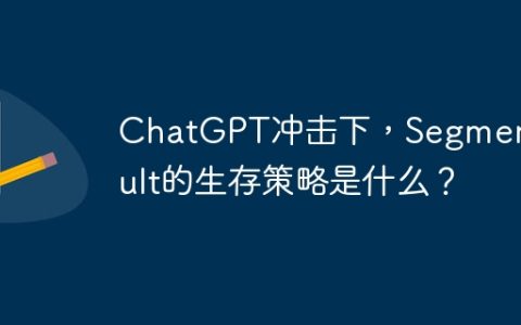 ChatGPT冲击下，SegmentFault的生存策略是什么？