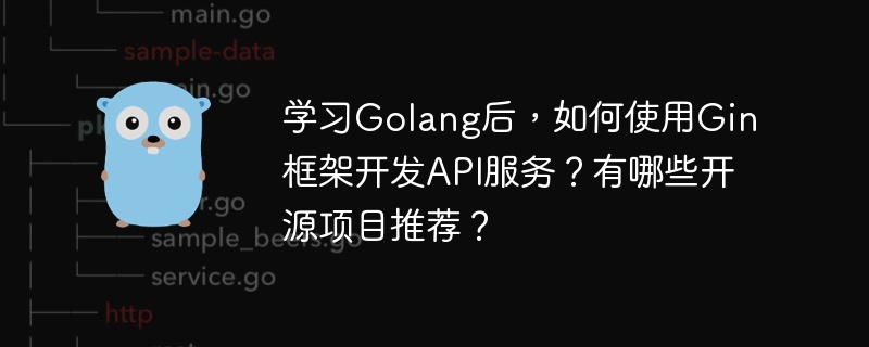 学习golang后，如何使用gin框架开发api服务？有哪些开源项目推荐？
