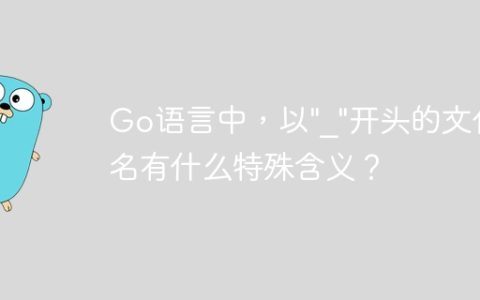 Go语言中，以"_"开头的文件名有什么特殊含义？