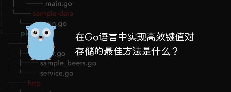 在go语言中实现高效键值对存储的最佳方法是什么?