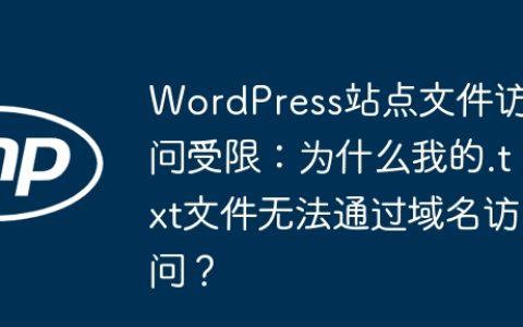 WordPress站点文件访问受限：为什么我的.txt文件无法通过域名访问？