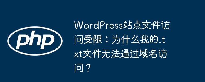 wordpress站点文件访问受限:为什么我的.txt文件无法通过域名访问?