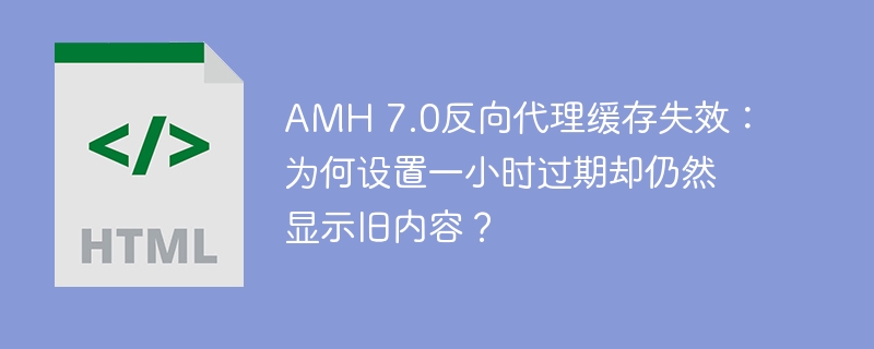 AMH 7.0反向代理缓存失效:为何设置一小时过期却仍然显示旧内容?