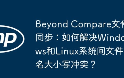 Beyond Compare文件同步：如何解决Windows和Linux系统间文件名大小写冲突？