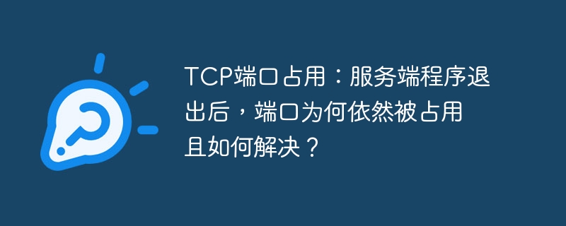 tcp端口占用:服务端程序退出后,端口为何依然被占用且如何解决?