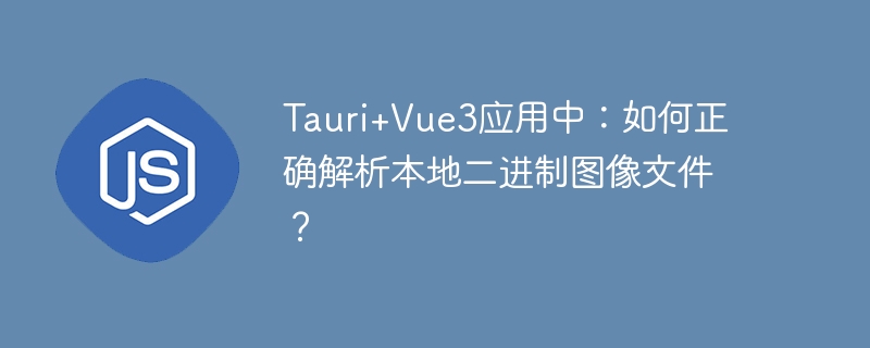 tauri+vue3应用中:如何正确解析本地二进制图像文件?