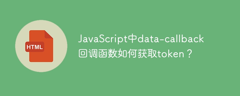 JavaScript中data-callback回调函数如何获取token?