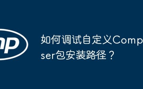 如何调试自定义Composer包安装路径？