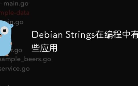 Debian Strings在编程中有哪些应用