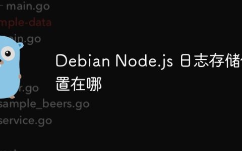 Debian Node.js 日志存储位置在哪