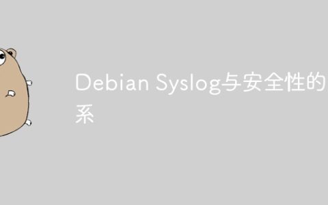Debian Syslog与安全性的关系