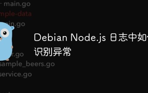 Debian Node.js 日志中如何识别异常