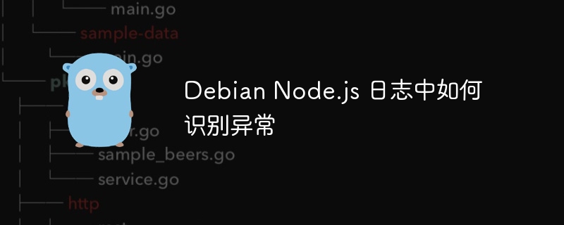 debian node.js 日志中如何识别异常