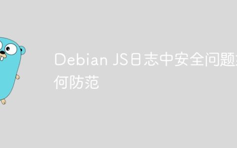 Debian JS日志中安全问题如何防范