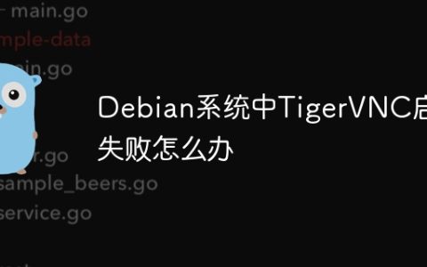 Debian系统中TigerVNC启动失败怎么办