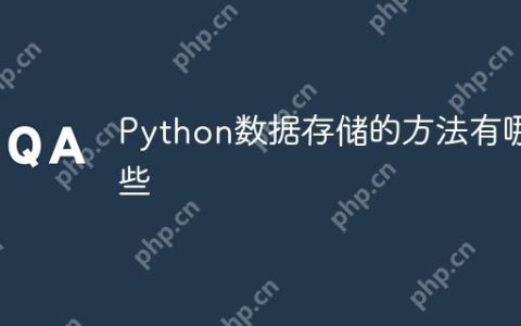 Python数据存储的方法有哪些