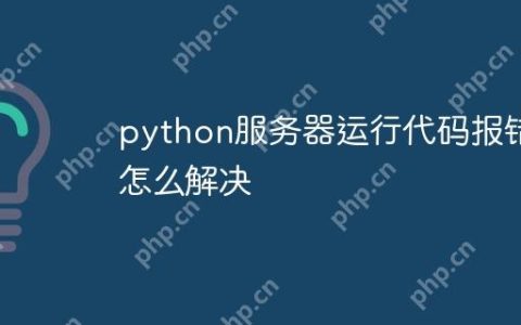 python服务器运行代码报错怎么解决