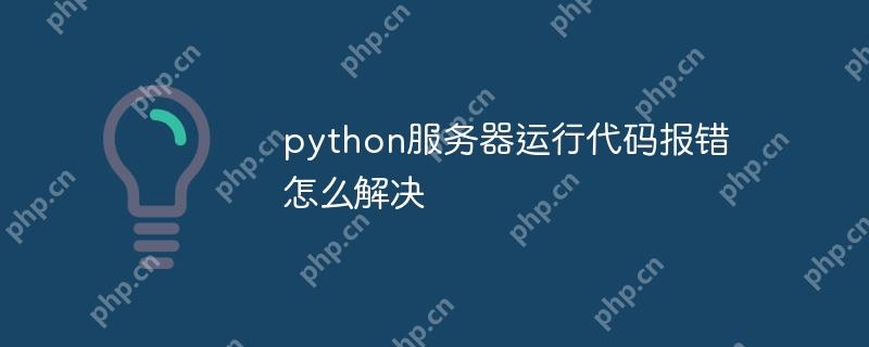 python服务器运行代码报错怎么解决