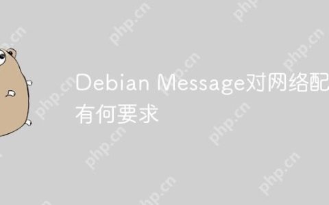 Debian Message对网络配置有何要求