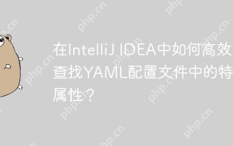在IntelliJ IDEA中如何高效查找YAML配置文件中的特定属性？