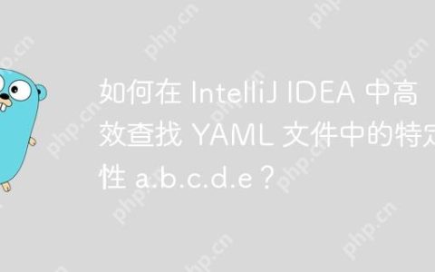 如何在 IntelliJ IDEA 中高效查找 YAML 文件中的特定属性 a.b.c.d.e？