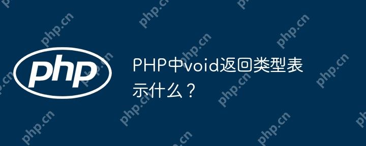 PHP中void返回类型表示什么?