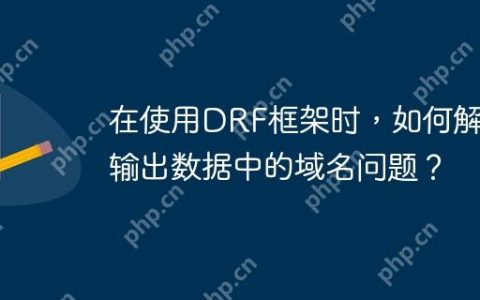 在使用DRF框架时，如何解决输出数据中的域名问题？