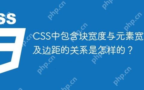 CSS中包含块宽度与元素宽度及边距的关系是怎样的？