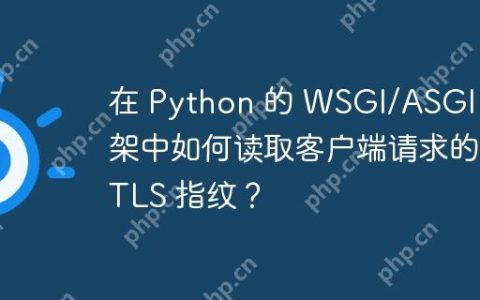 在 Python 的 WSGI/ASGI 框架中如何读取客户端请求的 TLS 指纹？