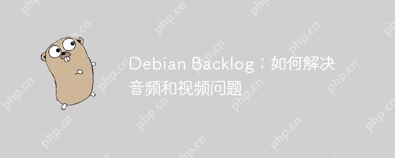 debian backlog：如何解决音频和视频问题