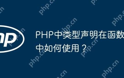 PHP中类型声明在函数中如何使用？