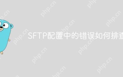 SFTP配置中的错误如何排查