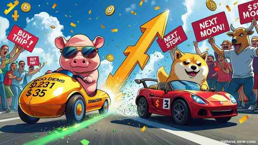 Moo Deng（Moodeng）下降，但仍然是表现最好的人，超过了狗狗（Doge）的交易量